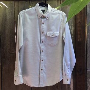 J Crew Men’s Slim Fit Brushed Flannel Shirt Blue S